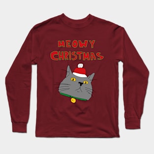 Meowy Christmas Long Sleeve T-Shirt